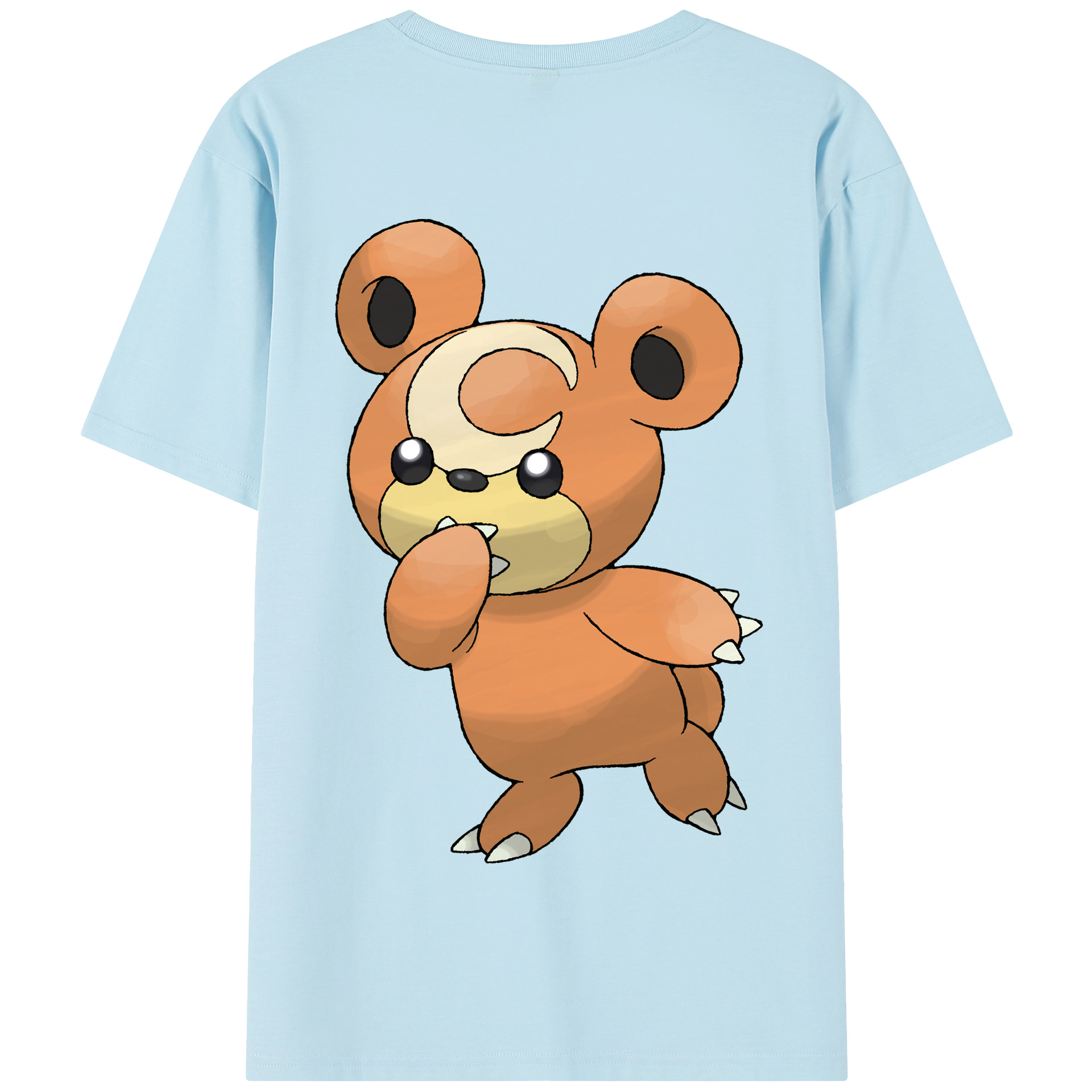 （画像用） ポケットモンスター Pokémon 綿100％半袖Tシャツ（背面プリント）